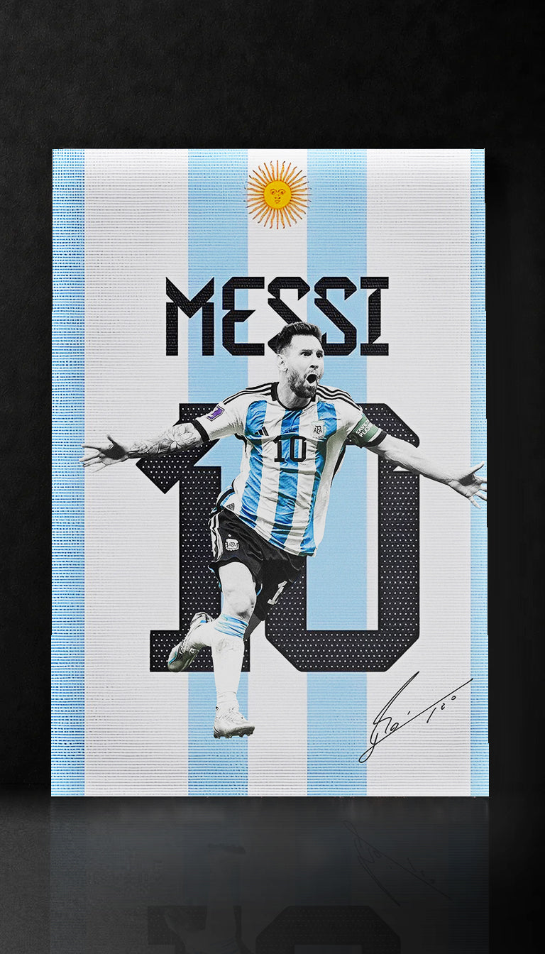 MESSI METAL PRINT